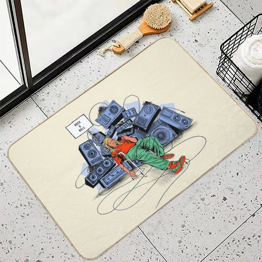 Rock&roll Durable Bath Mat