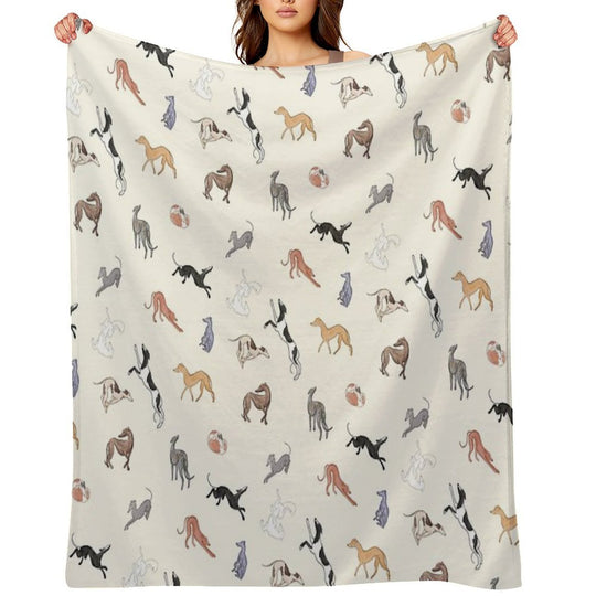 Greyhound Love - Adopt Premium Throw Blanket