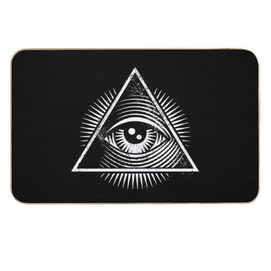 All Seeing Eye  Easy To Clean Bath Mat