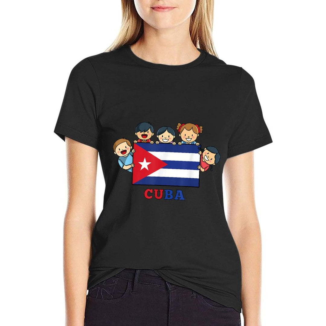 Kids Cuba Hispanic Heritage Month Cuban Comfortable T-Shirt