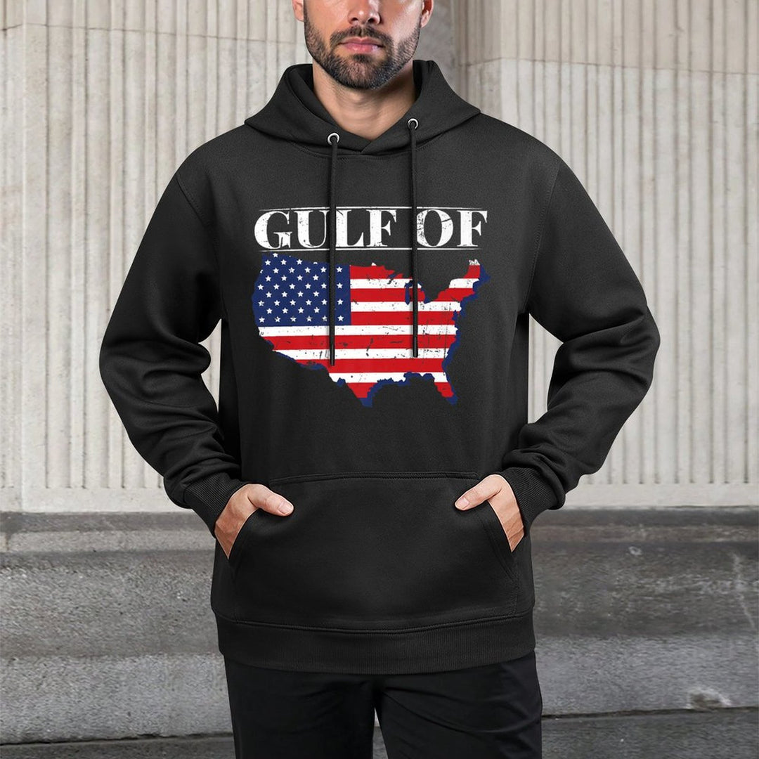 Gulf of United States Or USA of America Premium Cotton-Polyester Blend Hoodie