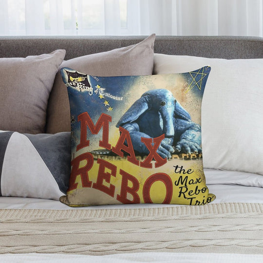 Vintage Style Fan Art Max Rebo Concert Poster Soft Gift Ready Throw Pillow