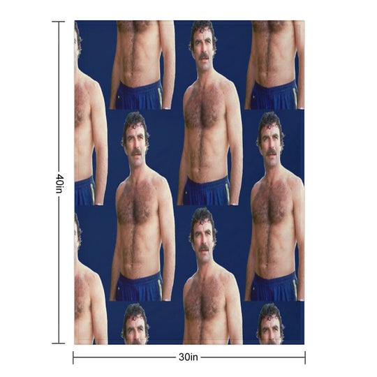 Tom Selleck Versatility Throw Blanket