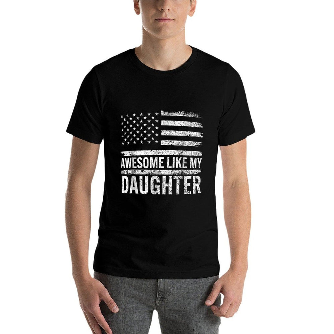 Awesome Like My Daughter Gifts Men Funny Fathers Day Dad  Moisture-wicking T-Shirt
