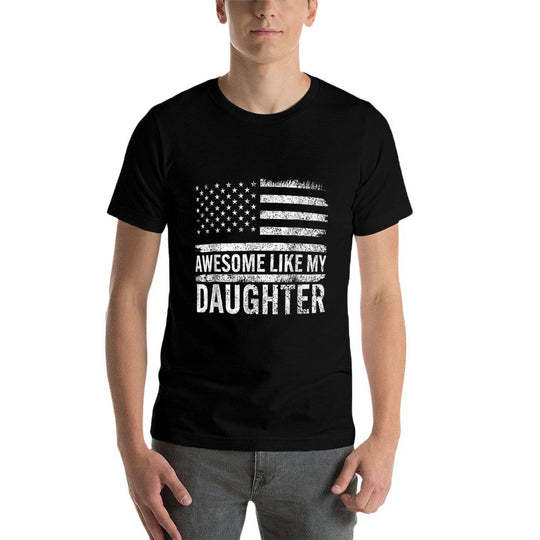Awesome Like My Daughter Gifts Men Funny Fathers Day Dad  Moisture-wicking T-Shirt