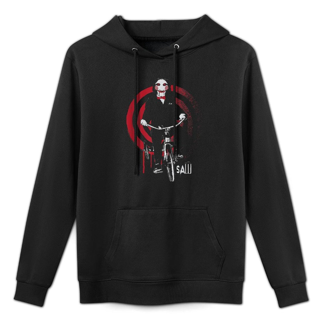 Saw Jigsaw on Bike Colorfast Hoodie