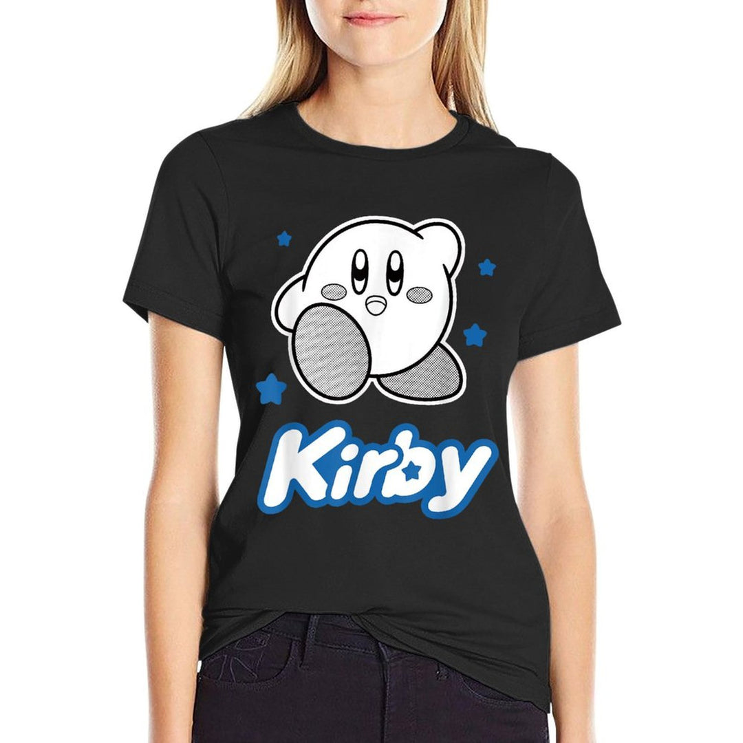 Kirby Blue Stars Big Character Portrait  Durable T-Shirt