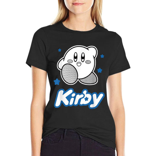 Kirby Blue Stars Big Character Portrait  Durable T-Shirt