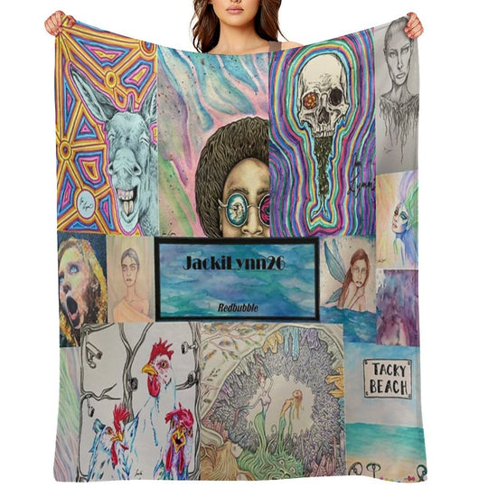 JackiLynn26 Collage Compact Throw Blanket