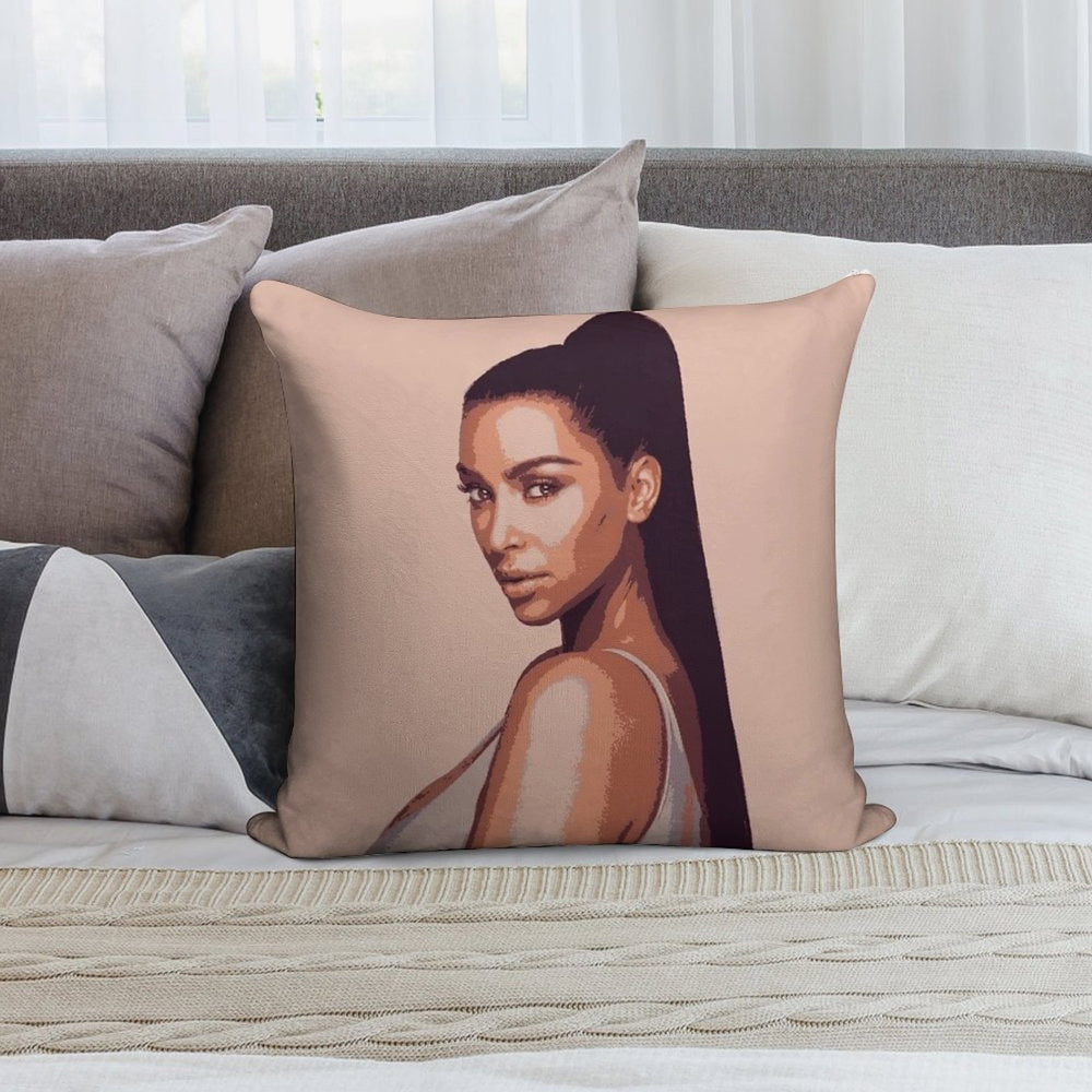 Kim Kardashian Exclusive Merch Soft Reinforced Edging Throw Pillow
