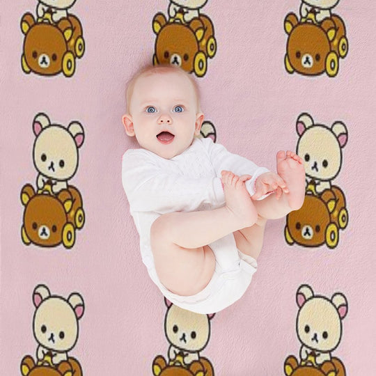 Korilakkuma Driving A Rilakkuma Car Comfort Throw Blanket