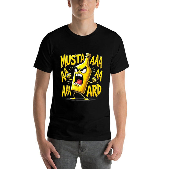 Mustard Bottle Scream Funny Condiment Rap Humor  Breathable T-Shirt