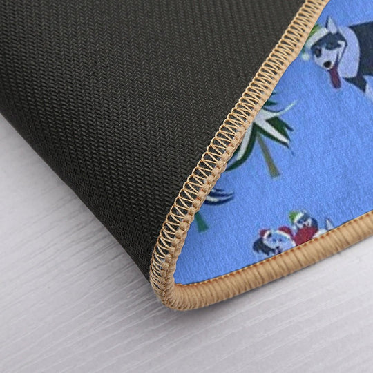 Dog Sledding in Lapland  Long-Lasting Bath Mat