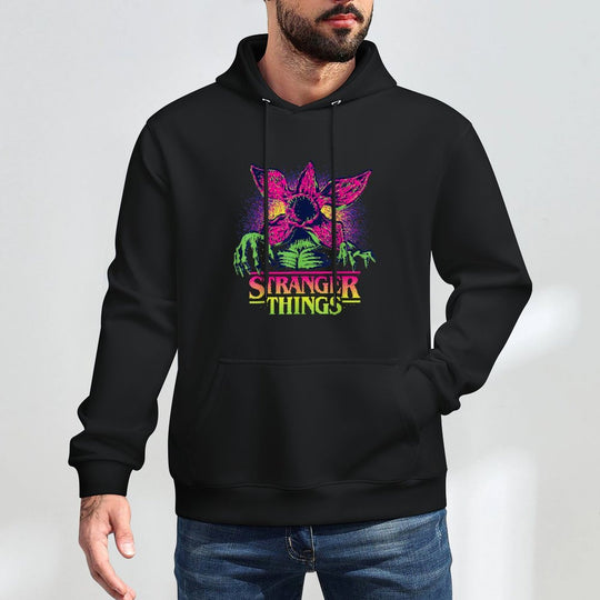 Stranger Things Season 5 Retro Video Game Demogorgon Breathable Fabric Hoodie
