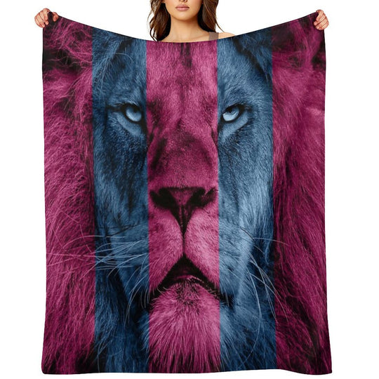 Aston Villa Lion Velvety-soft Throw Blanket
