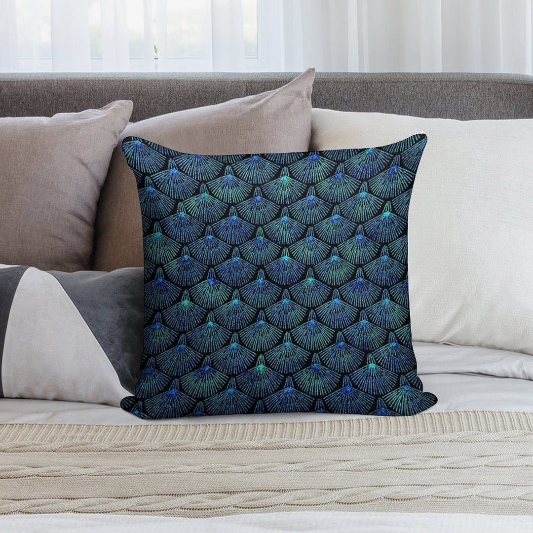Peacock Soft Reinforced Edging Throw Pillow