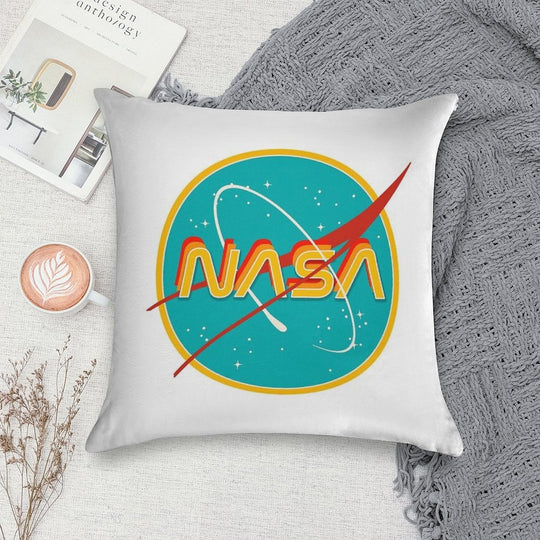 NASA RETRO Soft Home Decor Throw Pillow