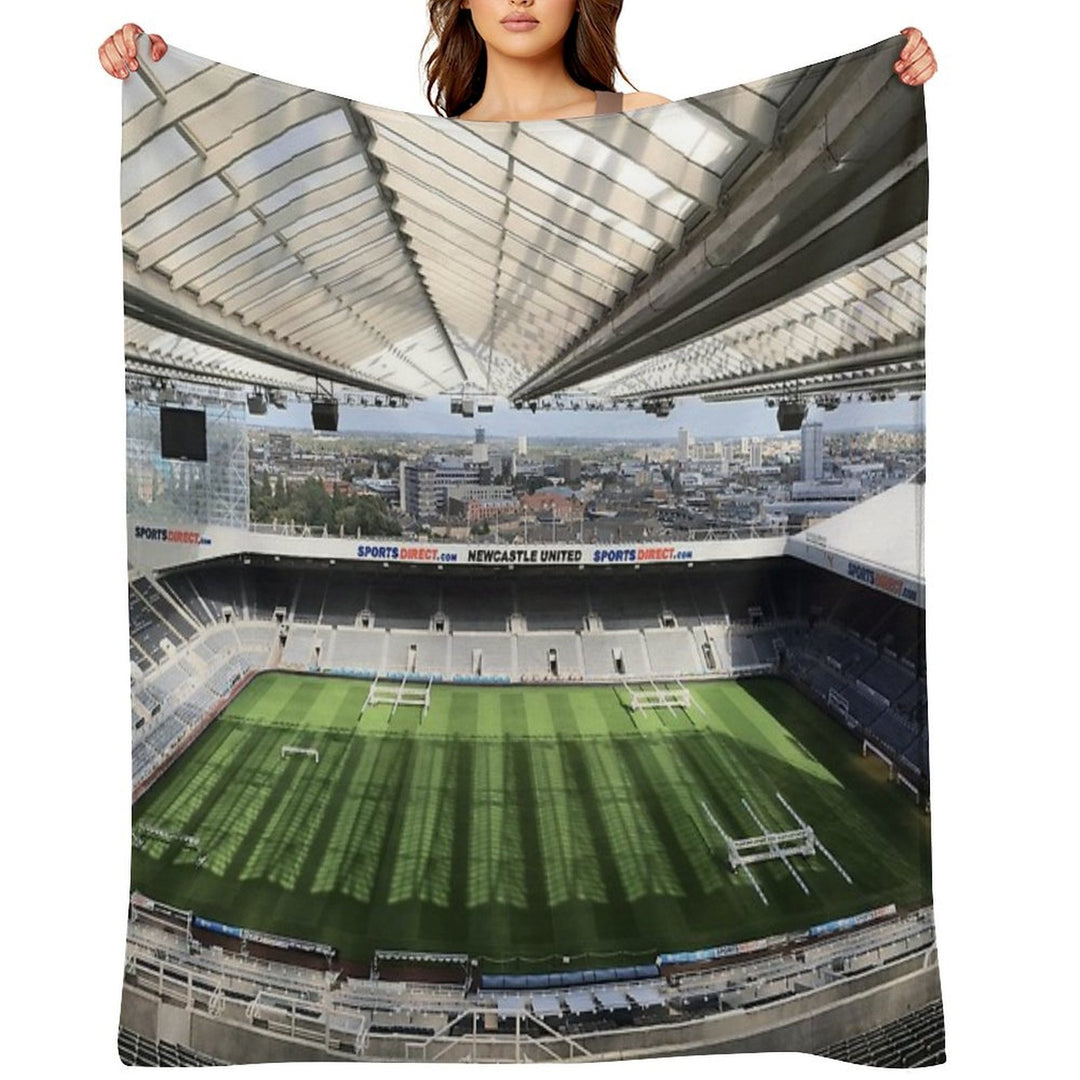 Newcastle United Football Club Photography Easy Care Throw Blanket