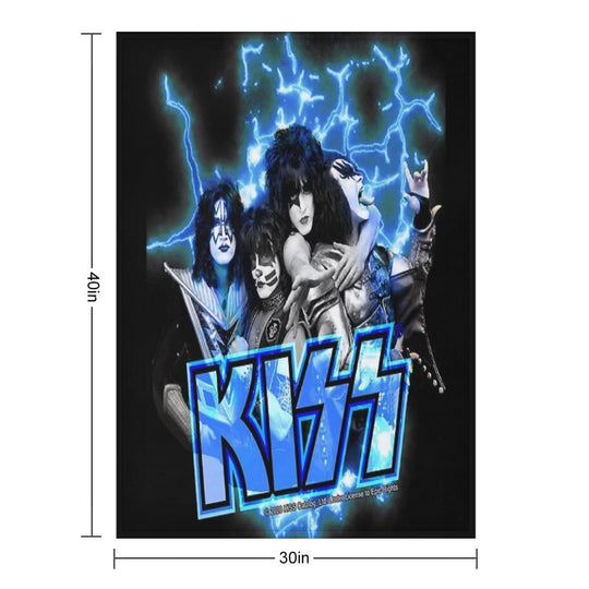 KISS ® The Band - All Members Electric Anti-pilling Throw Blanket