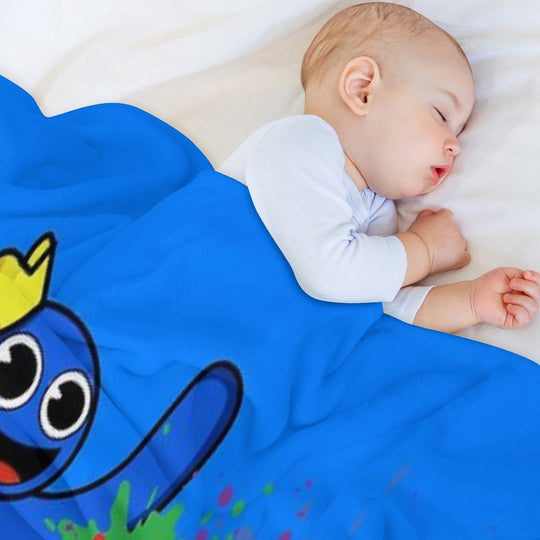 Rainbow Friends Paint Splatter Versatility Throw Blanket