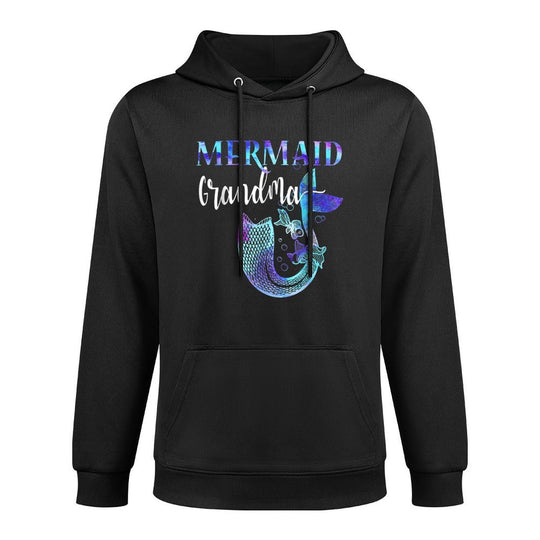 Girl Birthday Party Outfit Grandma Mermaid Grandma Shrink-Resistant Hoodie