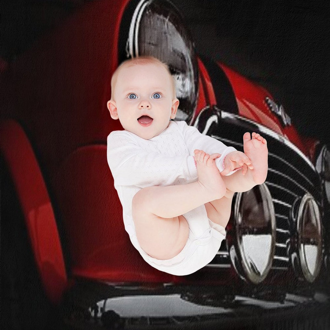 Mini Rally Machine-washable Throw Blanket