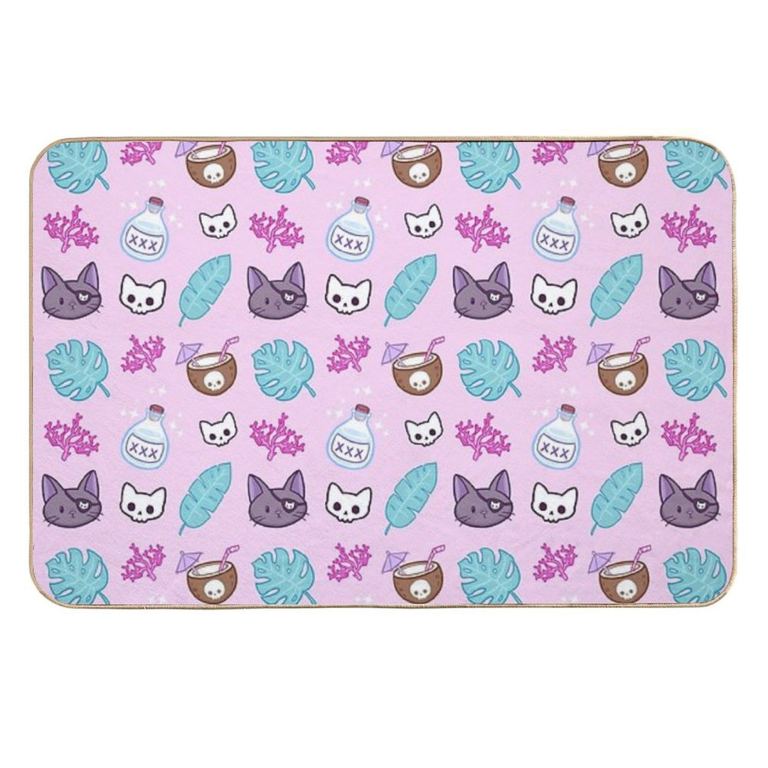 Pirate Cat  Nikury  Rapid-Drying Bath Mat