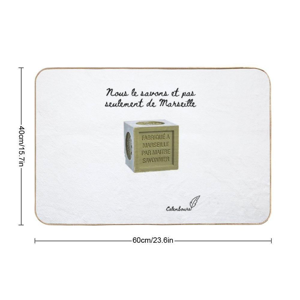 We Know It And Not Only from Marseille  Easy Maintenance Bath Mat