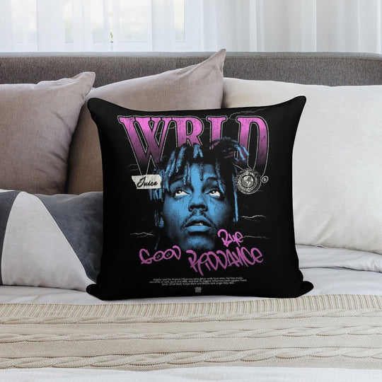 Juice WRLD Halftone Soft Warmth Comfort Throw Pillow