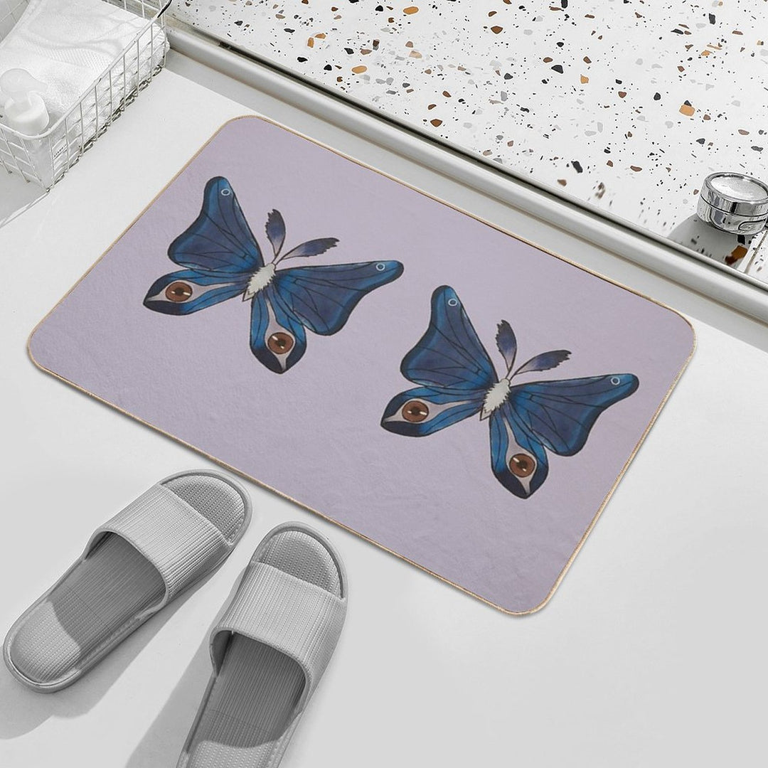 Purple Moth  Versatile Bath Mat
