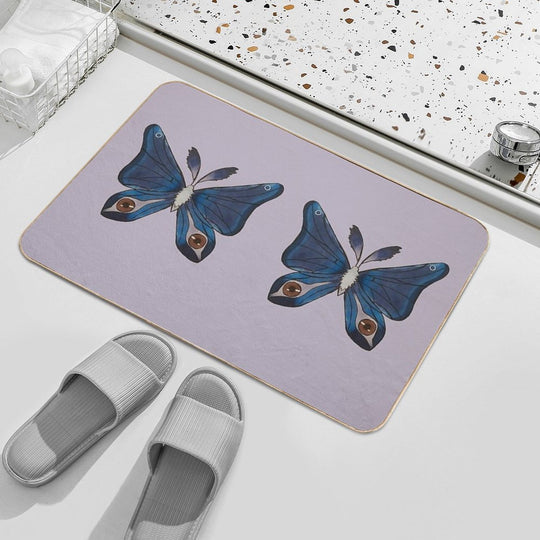 Purple Moth  Versatile Bath Mat