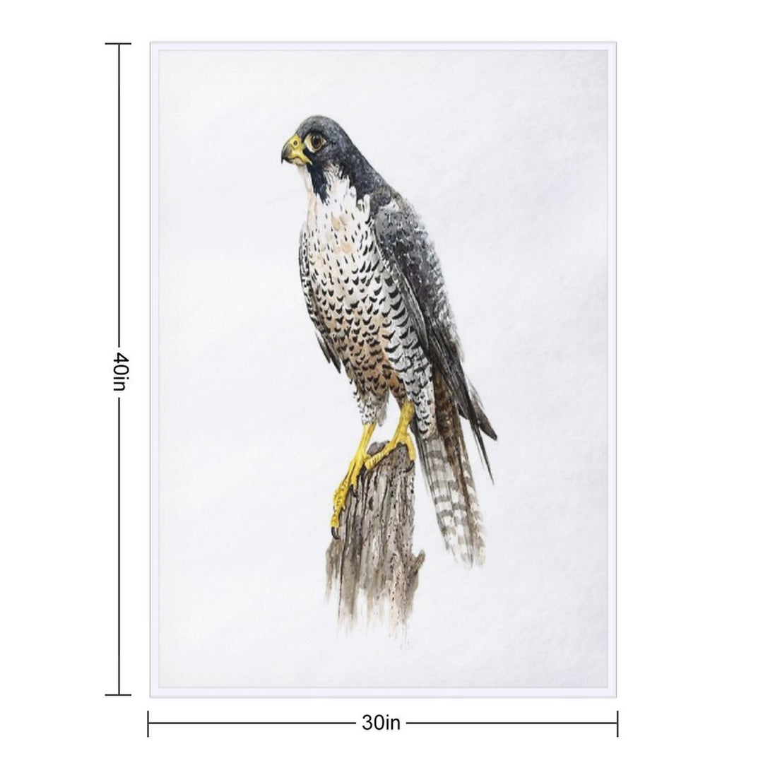 Peregrine Falcon #2 Sustainable Throw Blanket