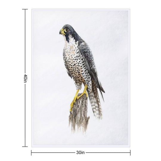 Peregrine Falcon #2 Sustainable Throw Blanket