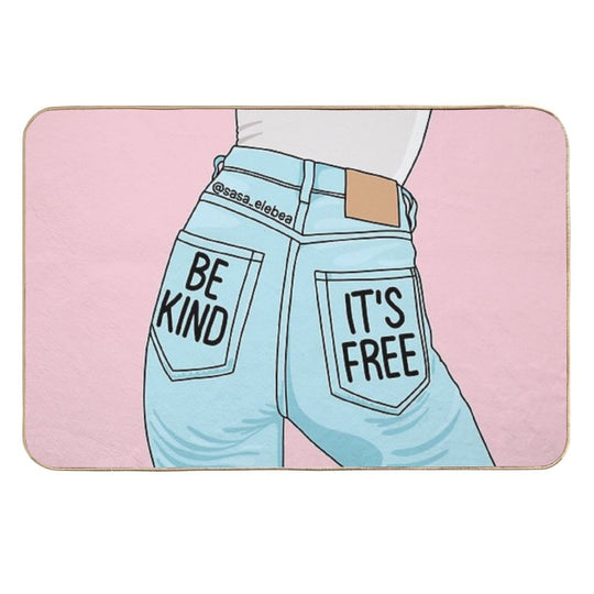 Be Kind by Sasa Elebea  High-Traffic Bath Mat