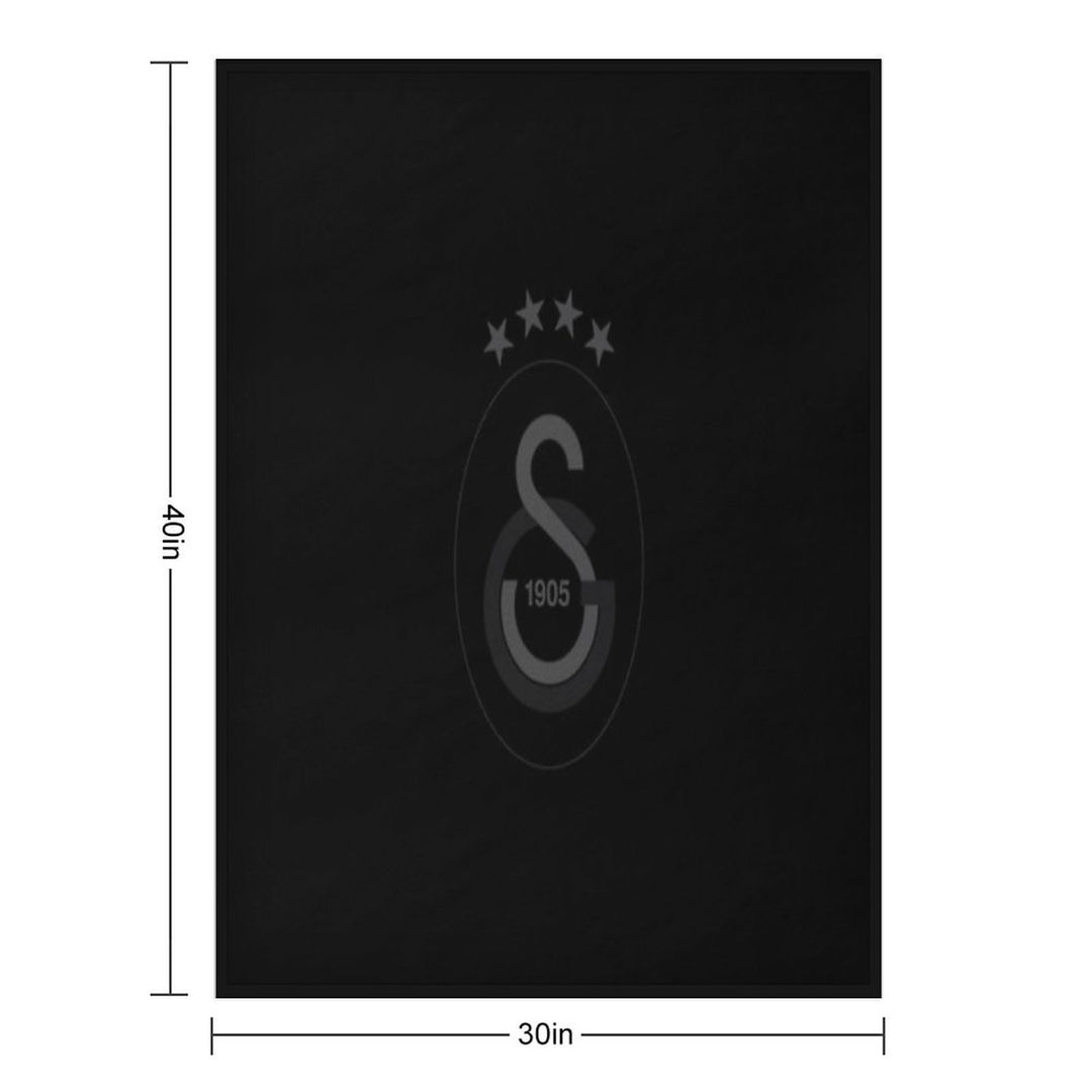 Galatasaray Black Sustainable Throw Blanket