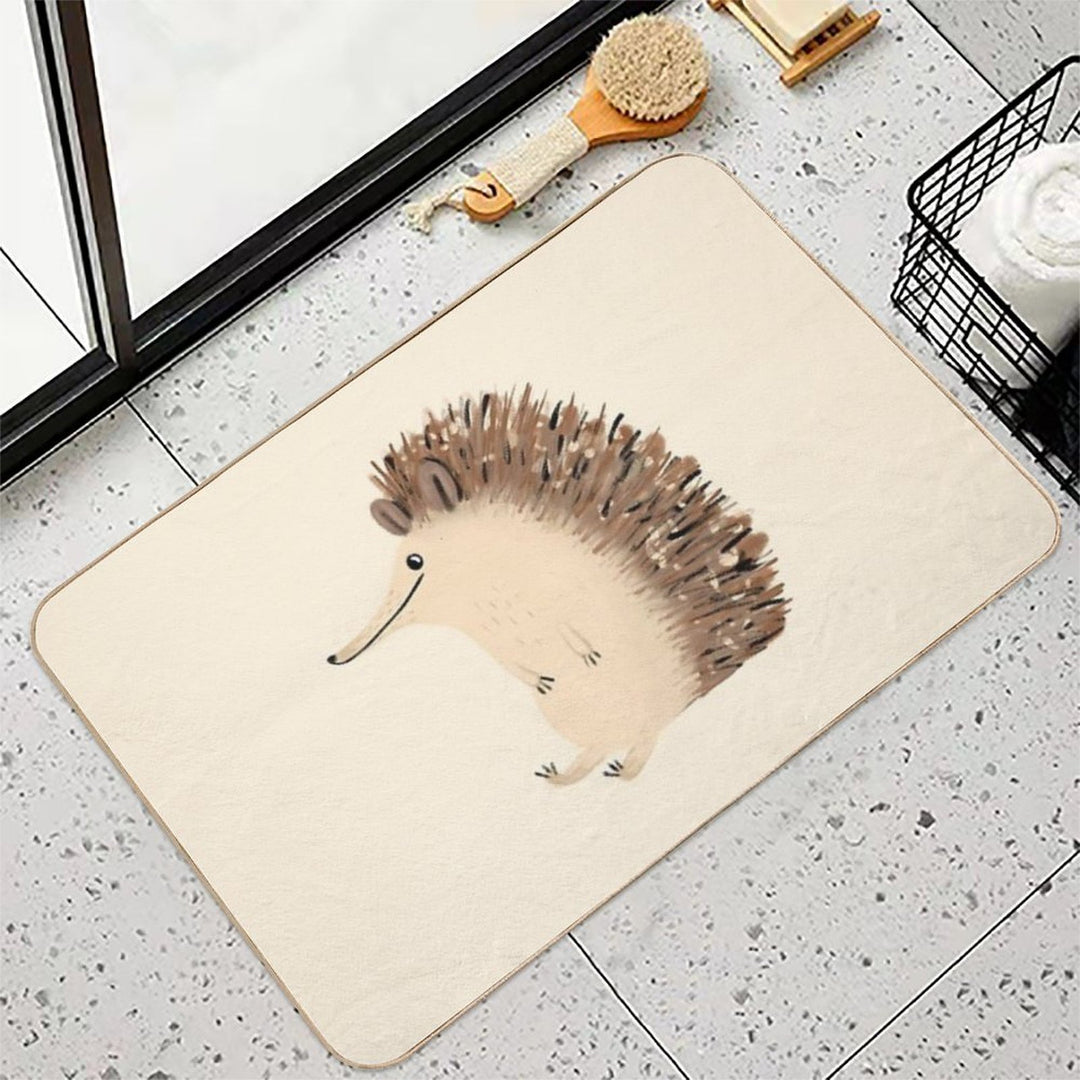 Happy Hedgehog Sketch  Multi-Purpose Bath Mat