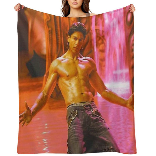 Shahrukh Khan Quick-dry Throw Blanket