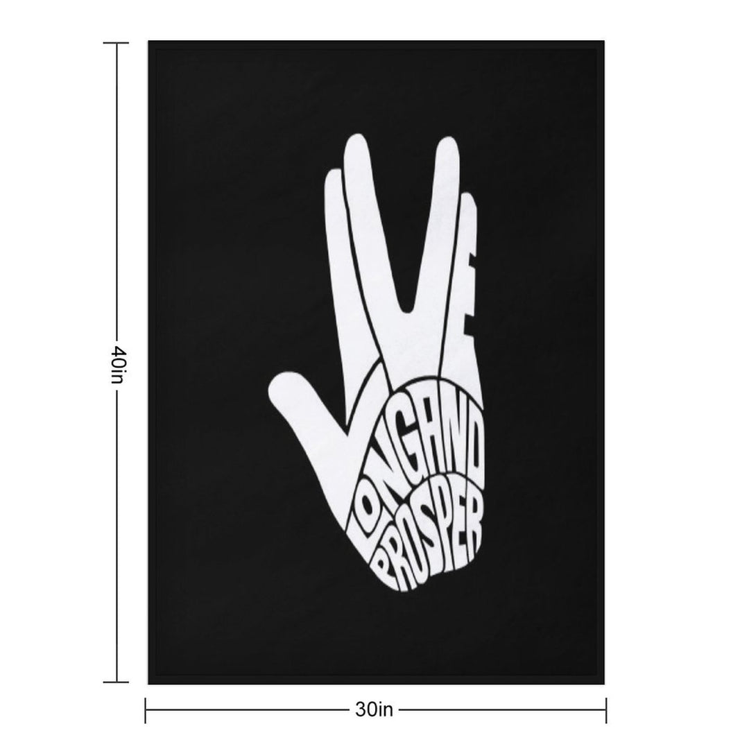 Star Trek Live Long And Prosper White Multi-functional Throw Blanket
