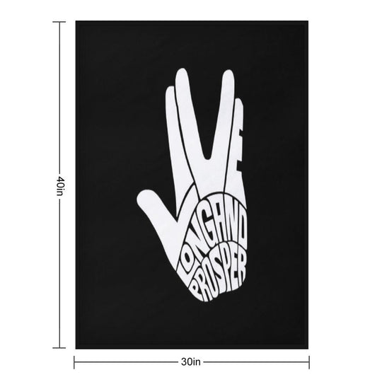 Star Trek Live Long And Prosper White Multi-functional Throw Blanket