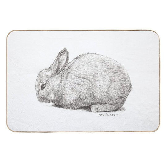 Baby Bunny Rabbit  Absorbent Bath Mat