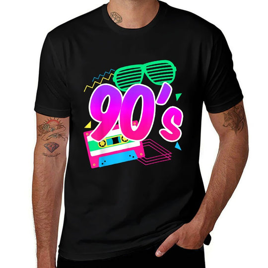 1990s 90s Retro I Heart The Nineties  Stretchy T-Shirt