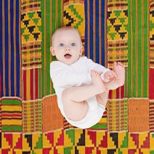 Kente Africa Design All-season Throw Blanket