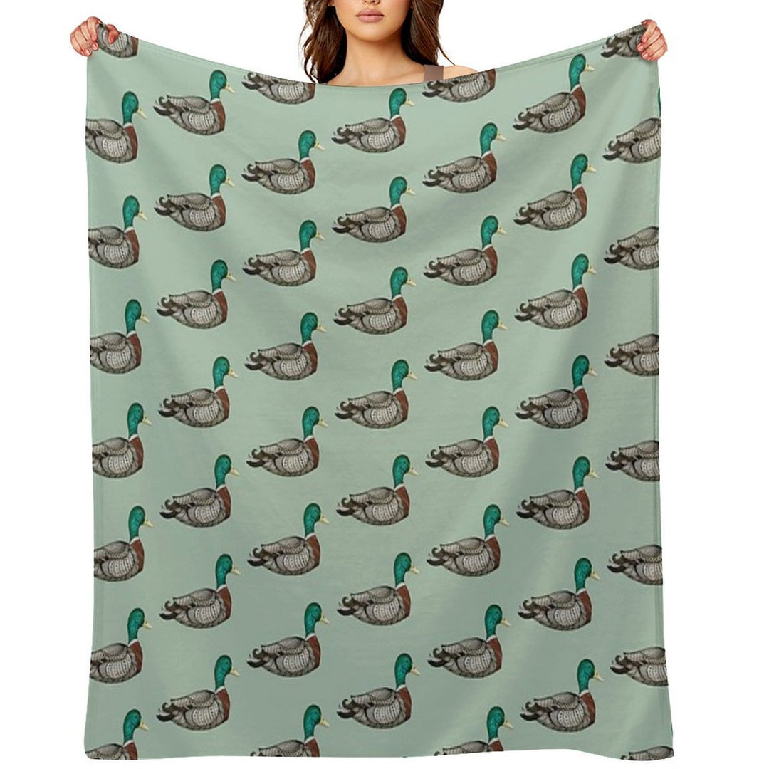 Mallard Duck Compact Throw Blanket