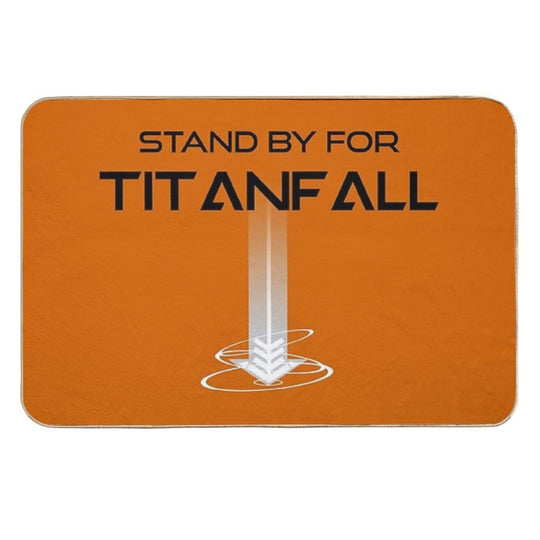 Stand by for Titanfall - Titanfall (Black Words)  Repositionable Bath Mat