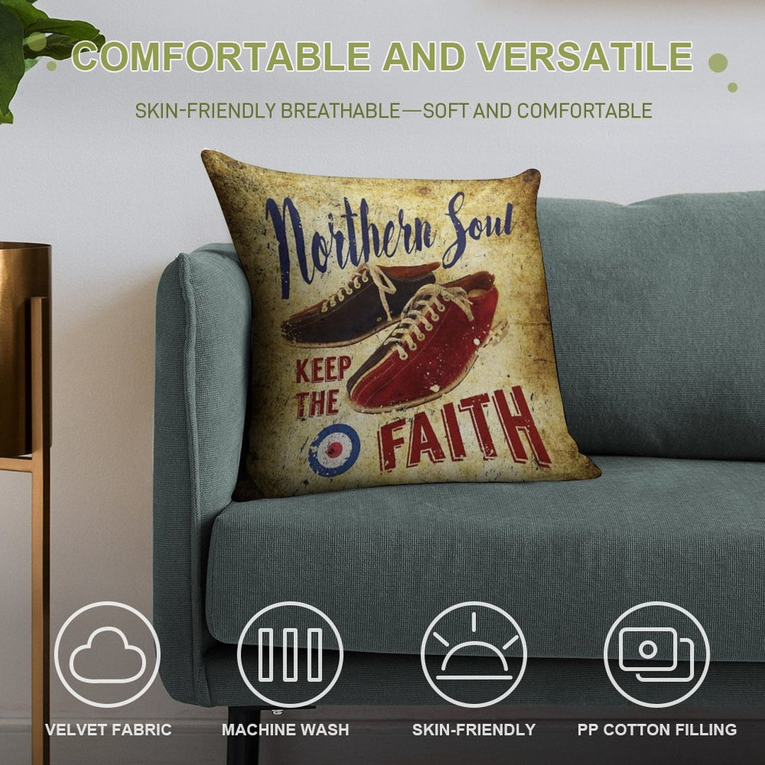Northern Soul - Keep The Faith Soft Multiple Sizes Throw Pillow