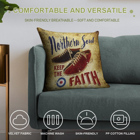 Northern Soul - Keep The Faith Soft Multiple Sizes Throw Pillow