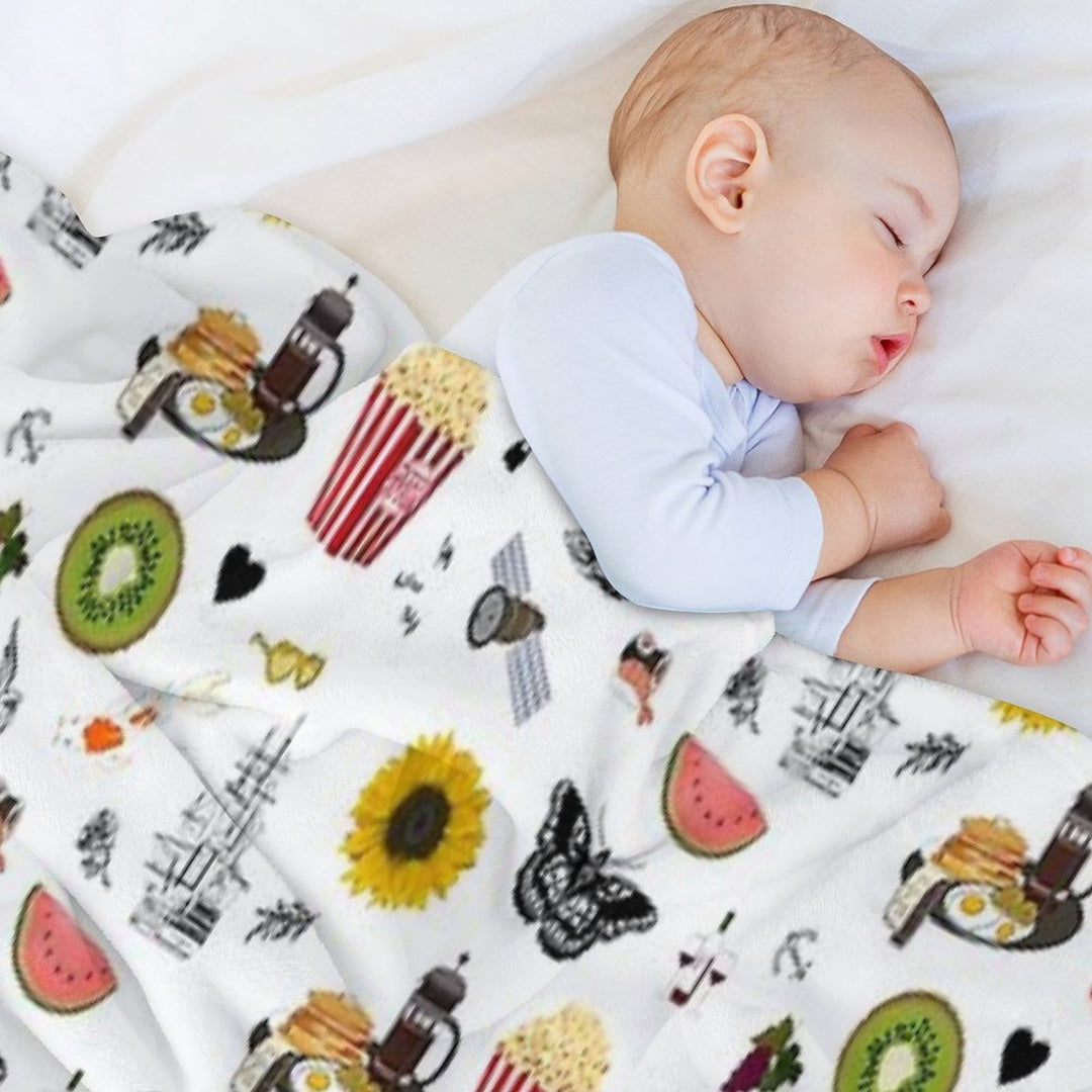 Harry Styles Song Illustration Collage Durable Throw Blanket