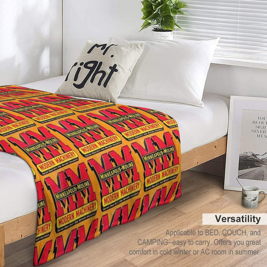 Minneapolis Moline Modern Machinery Comfort Throw Blanket