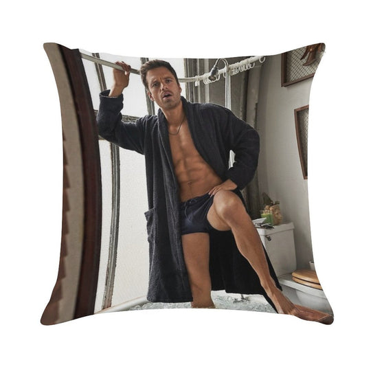 Sebastian Stan Soft Warmth Comfort Throw Pillow