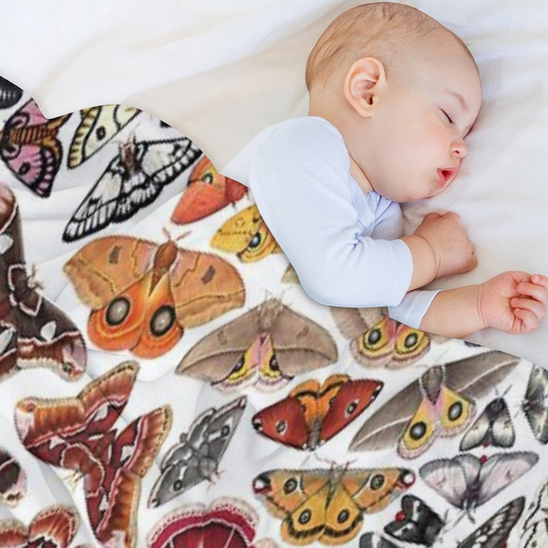 Saturniid Moths of North America Pattern Gift-ready Throw Blanket